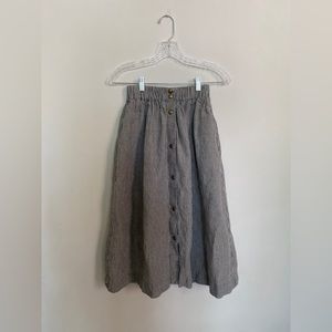 not PERFECT LINEN Marseille skirt, S, natural stripes
